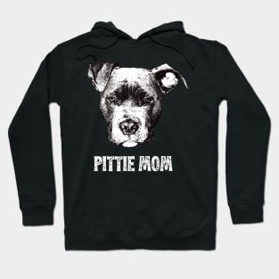 Pittie Mom American Pittbull Design Hoodie